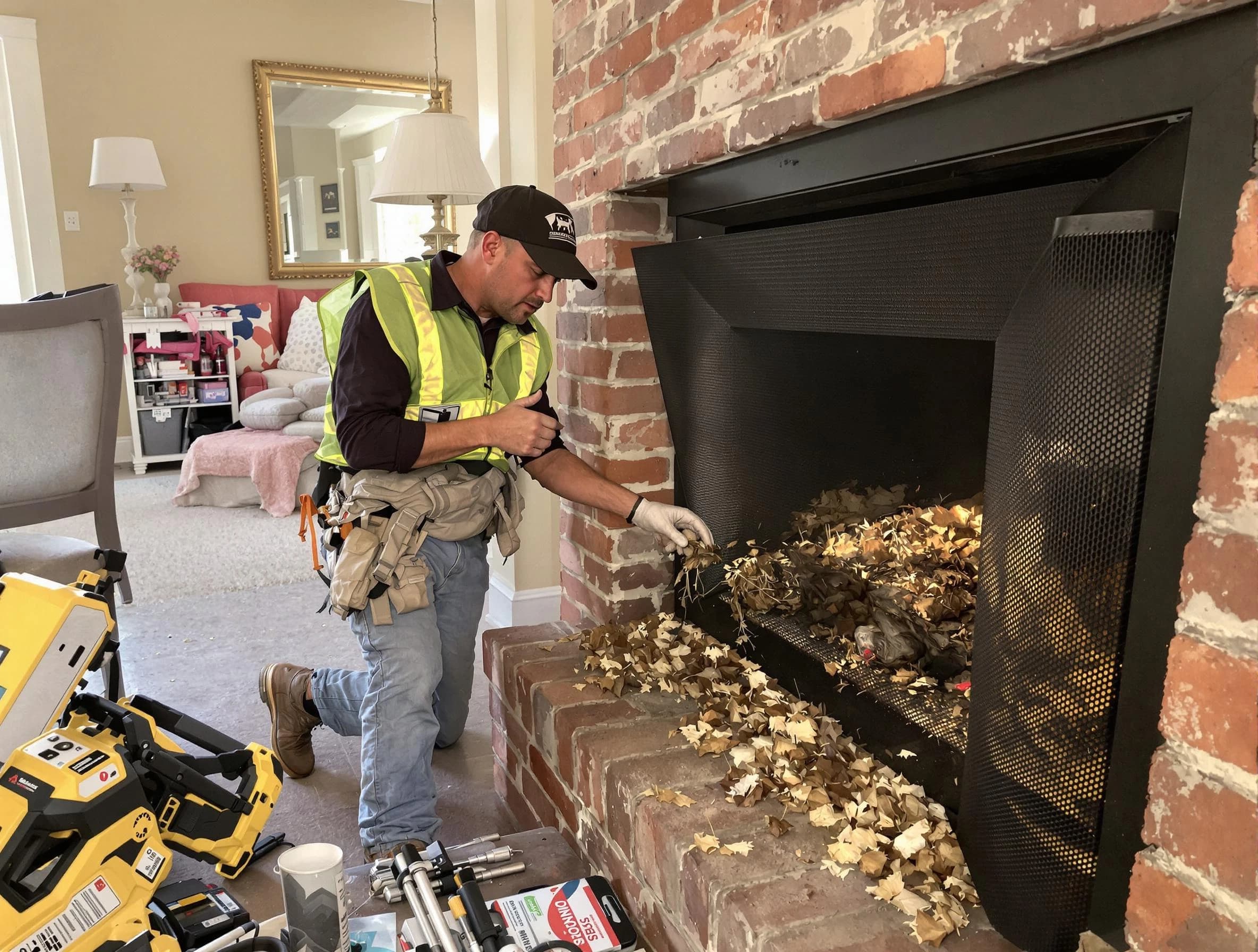 Safe screening installation by Sugar Hill Chimney Sweep in Sugar Hill, GA