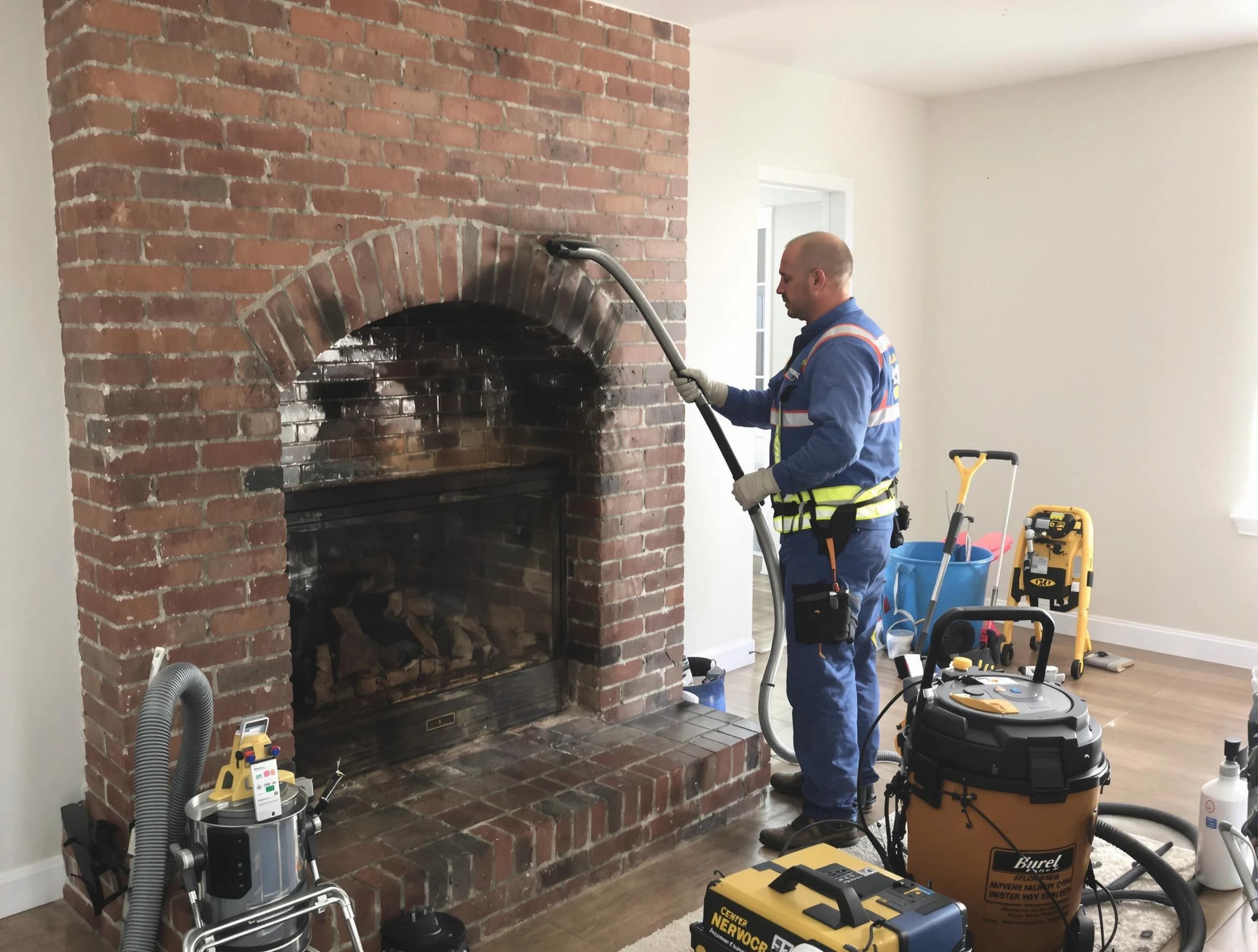 Sugar Hill Chimney Sweep expert performing detailed chimney sweep in Sugar Hill, GA