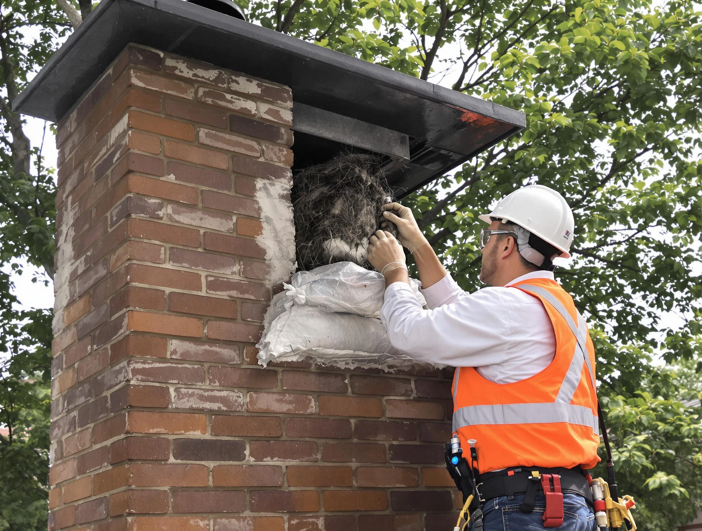 Humane removal of debris and animals by Sugar Hill Chimney Sweep in Sugar Hill, GA