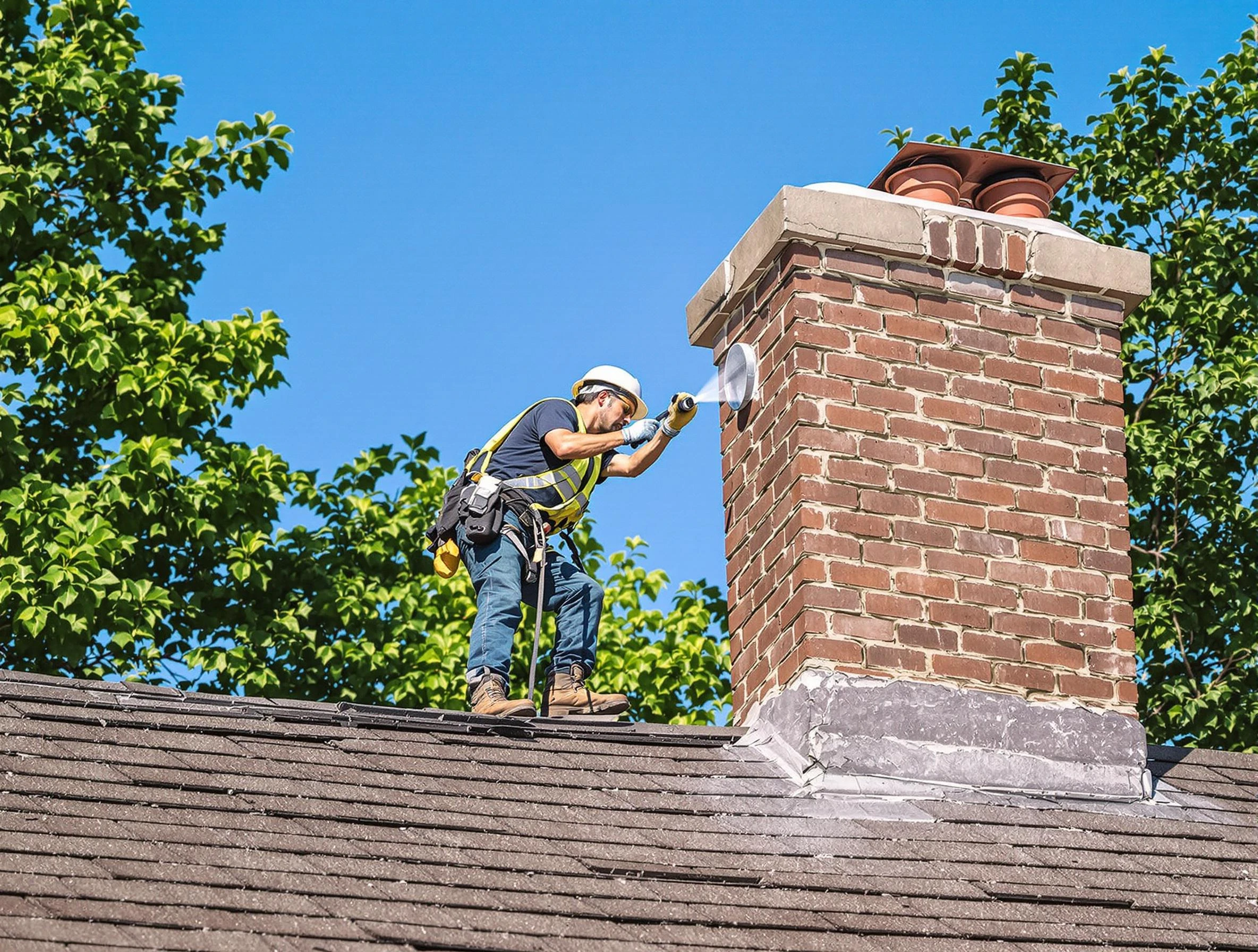 Sugar Hill Chimney Sweep performing an inspection with advanced tools in Sugar Hill, GA