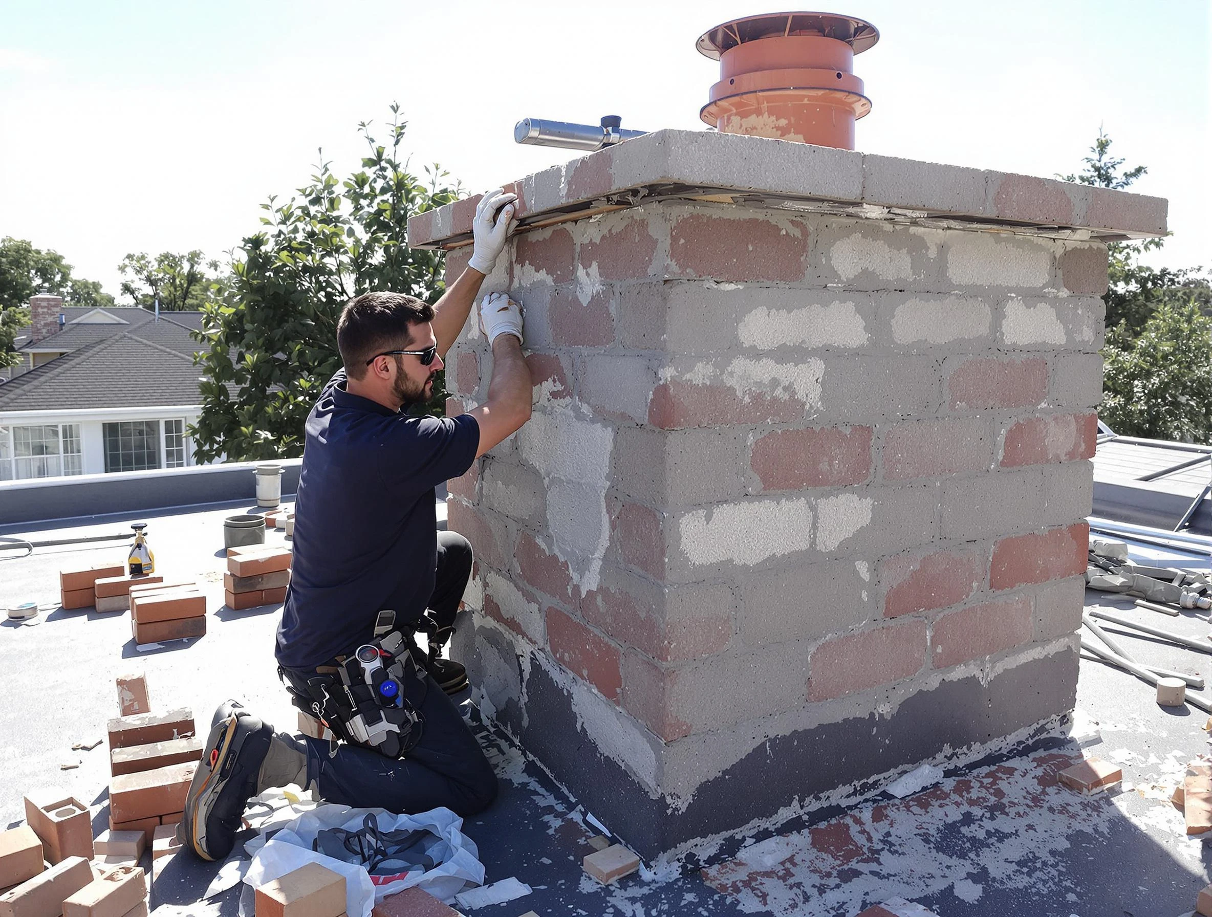 Advanced chimney repair process by Sugar Hill Chimney Sweep in Sugar Hill, GA