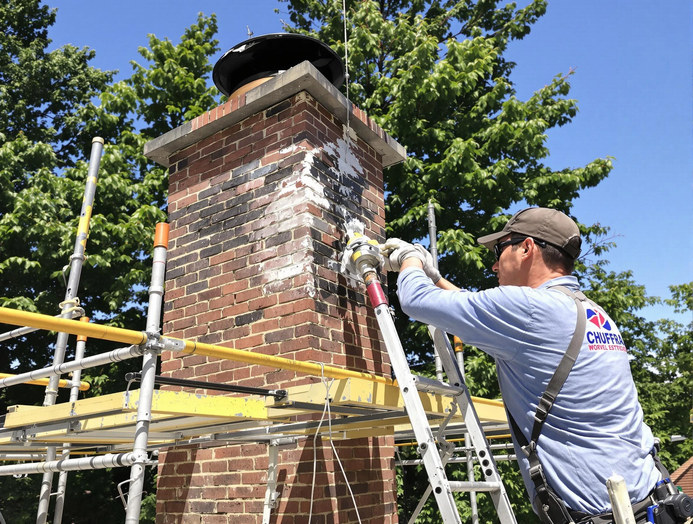Structural chimney repair by Sugar Hill Chimney Sweep in Sugar Hill, GA
