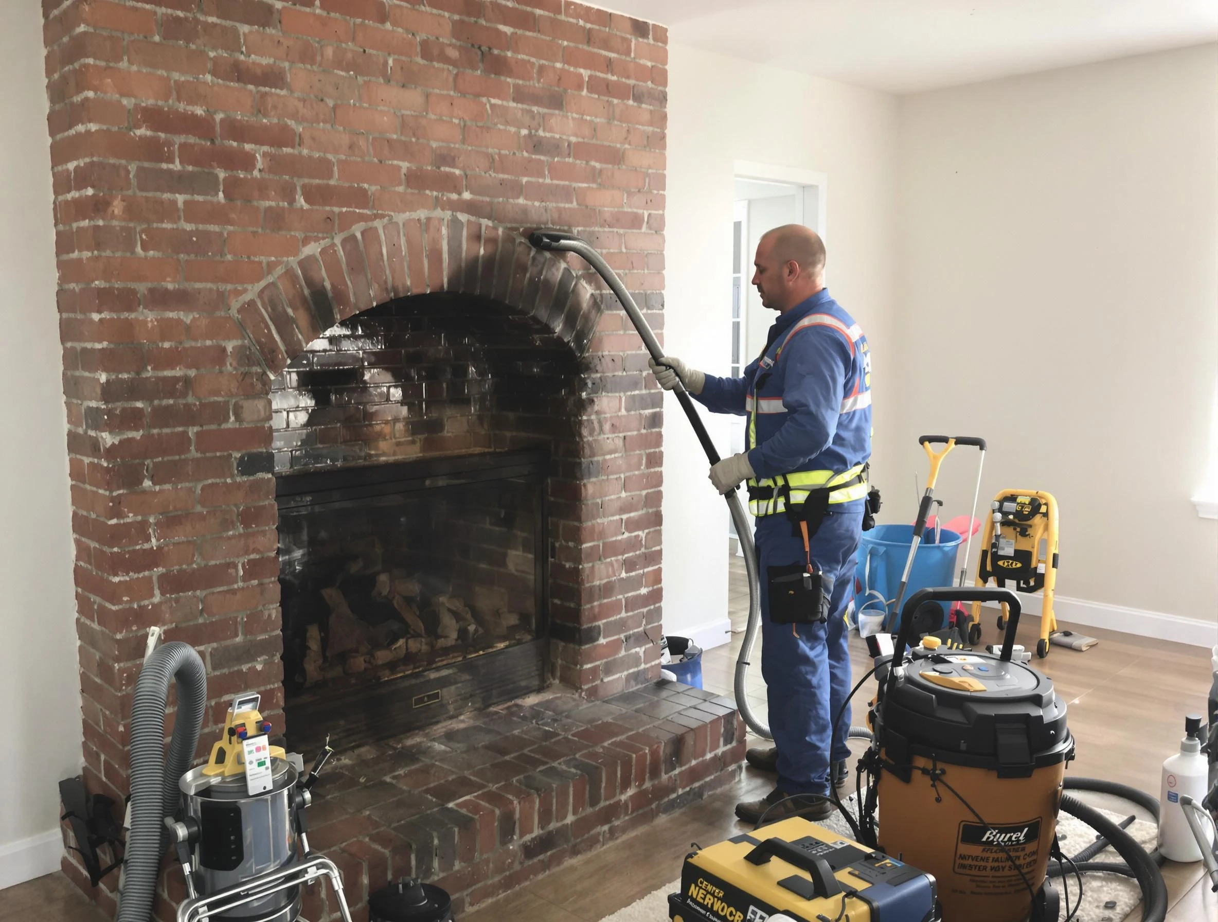 Sugar Hill Chimney Sweep expert performing detailed chimney sweep in Sugar Hill, GA